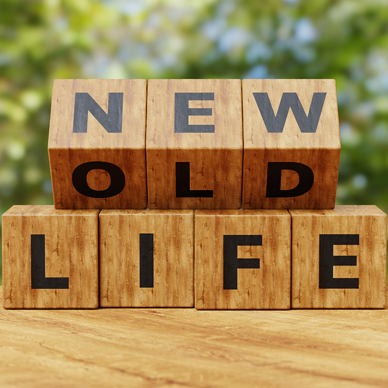 New life concept for fresh start